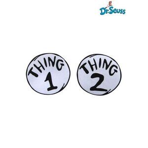 Dr. Seuss The Cat in the Hat Thing 1‎ & 2 Large Patches Set